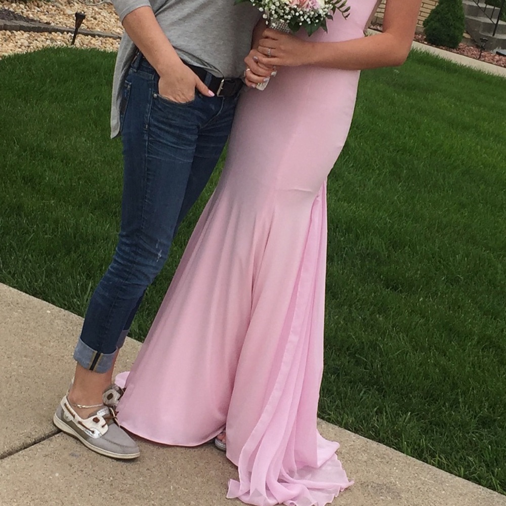 Pink prom dress